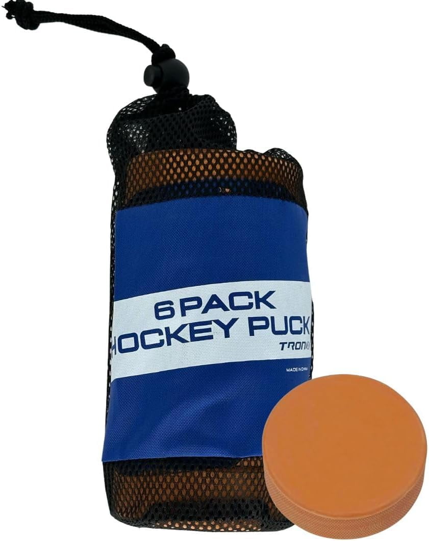 TronX Weighted Ice Hockey Pucks | 6 And 12 Packs | Orange Weighted ...