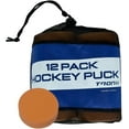 TronX Weighted Ice Hockey Pucks 6 and 12 Packs Orange Weighted