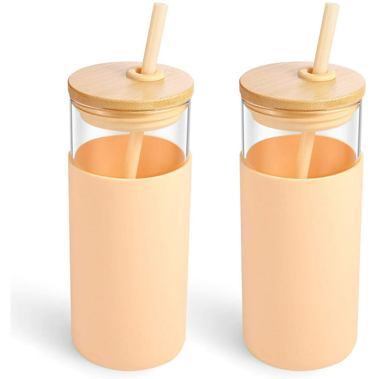 Glass/Bamboo Tumbler With Silicone Sleeve – Riley Reese Boutique