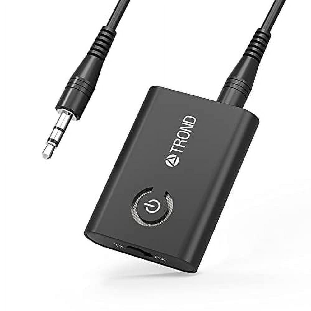 Trond Trond Bluetooth V5.0 Transmitter Receiver For Tv Pc Ipod, 2-In-1  Wireless 3.5Mm Adapter (Aptx Low Latency, Pair With 2 Bluetooth Headphones  Simultaneously) Av_Receiver Av_Receiver 