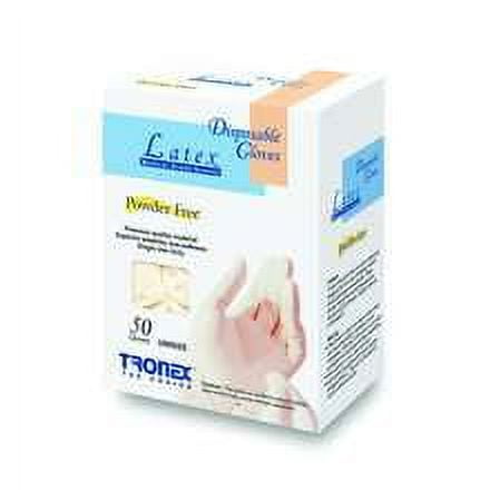 Tronex Gloves Latex Powder Free One Size 50 ct