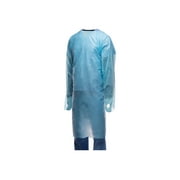 Tronex 6033C35 Fluid-Impervious PE Isolation Gown, Blue, x-Large, Case of 75