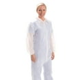 thumbnail image 1 of Tronex Multilayer Nonwoven Disposable Coveralls with Open Ankles & Elastic Cuffs, White Disposable Painting Jumpsuits, X-Large (Bag of 5), 1 of 3
