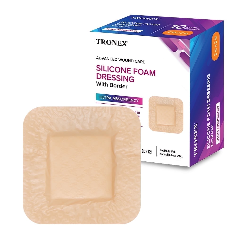 Tronex Silicone Foam Dressing, 2