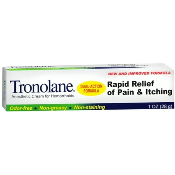 Tronolane Anesthetic Cream for Hemorrhoids 1 oz - (Pack of 4)