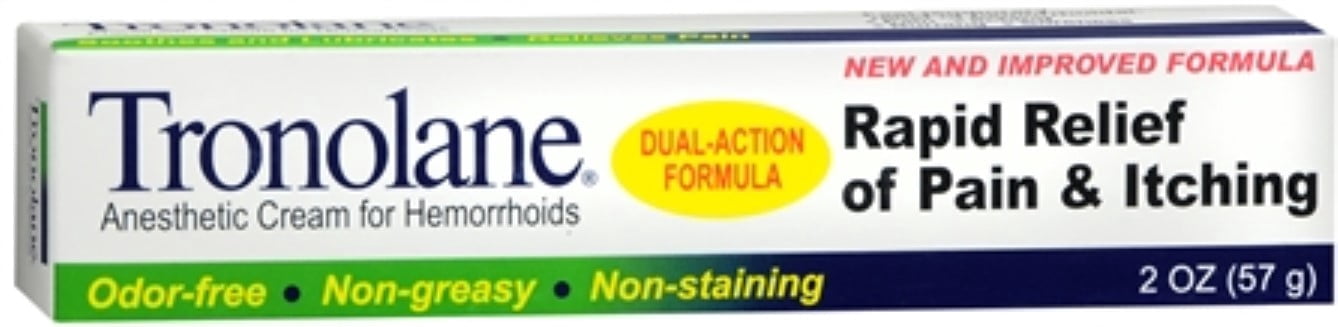 Tronolane Anesthetic Cream for Hemorrhoids 2 oz (Pack of 6)