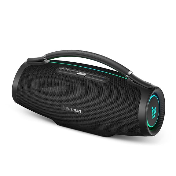 Tronsmart Bang 2 Ultra Portable Party Speaker, 500W Powerful Sound, Bluetooth 6.0, IPX6, 24H Playtime, 5 LED Lights, Support Wired Mic & Guitar, Black,Black,12.0x11.3x22.8inch