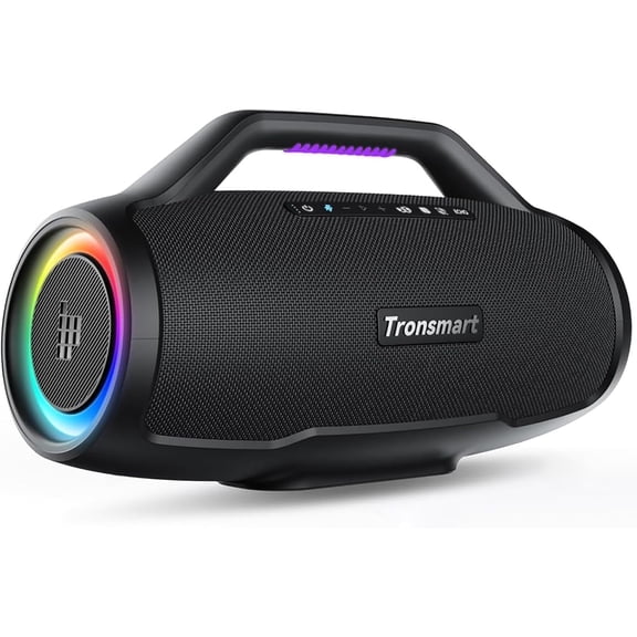 Tronsmart Bang Max 130W Bluetooth Party Speaker, IPX6 Waterproof, 24-Hour Battery, Custom EQ & Light Show, Bass boost, Sync 100+ Units Outdoor Portable Wireless Speaker for DJ & Poolside