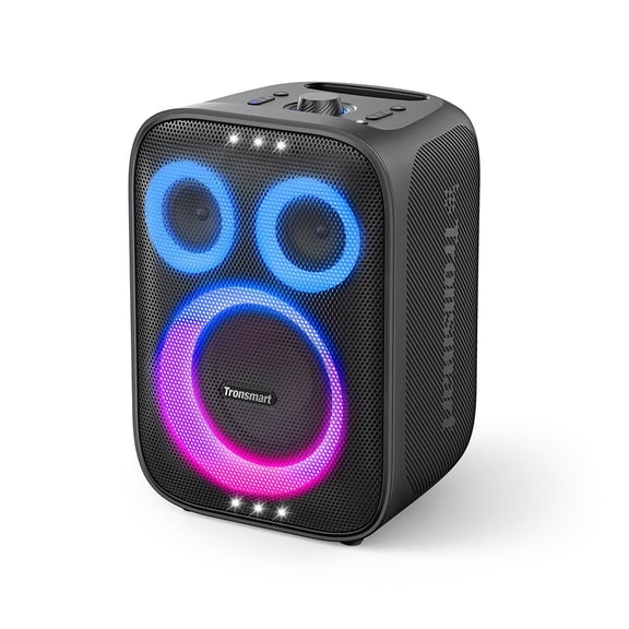 Tronsmart Halo 210 AI Karaoke Party Speaker, 140W Sound,Auracast,18H Playtime, Smart Vocal Assistance,LED Lights,Black