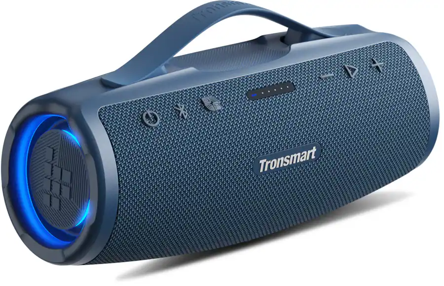 Tronsmart Mirtune S100 50W Portable Bluetooth Speaker, Deep Bass SoundPulse, 20H Playtime, IPX7 Waterproof Wireless Speaker with Power Bank, Dual Tweeters, TWS Pairing, App EQ, Outdoor Party Speaker