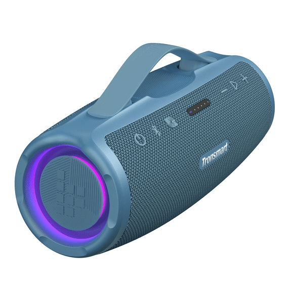 Tronsmart Mirtune S100 Portable Bluetooth Outdoor Speaker, Powerful 50W Sound and Enhanced Bass, 20H Playtime, IPX7 Waterproof-Black/Blue