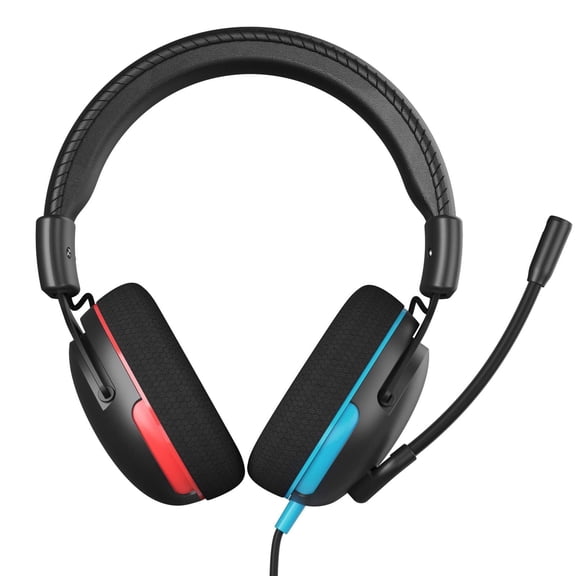 Tronsmart Sounfii G10 Wired Gaming Headset with Flip Mic Volume Wheel, 40mm Drivers, Durable Aluminum Frame, 3.5mm Jack /1.2m Audio, Lightspeed Headphones for PC, Mac, PlayStation, Xbox, Switch, Blue