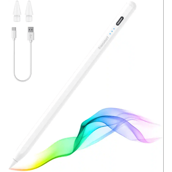 Tronsmart Stylus Pen for iPad 2018-2025, Magnetic Touchscreen Pen with Palm Rejection & Tilt Sensitivity, Fast USB-C Charging Tablet Stylus Pen, Universal Stylus Apple Pencil for Digital Draw, Note