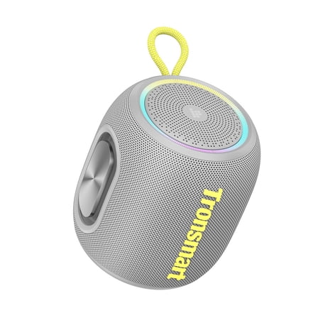 Tronsmart T8 Mini Ultra-Portable Bluetooth Speaker, 16W Big Bass, 360° Sound, IPX7 Waterproof, 20H Playtime, Custom EQ & Light - Black