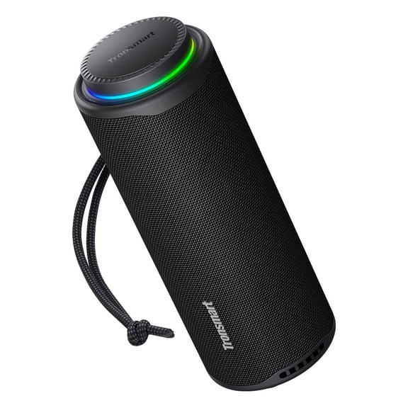 Tronsmart T8 Portable Bluetooth 5.3 Speaker, 40W 360° Surround Deep Bass, TWS, Custom EQ & RGB, IPX7 Waterproof, 18H for Outdoor - Black