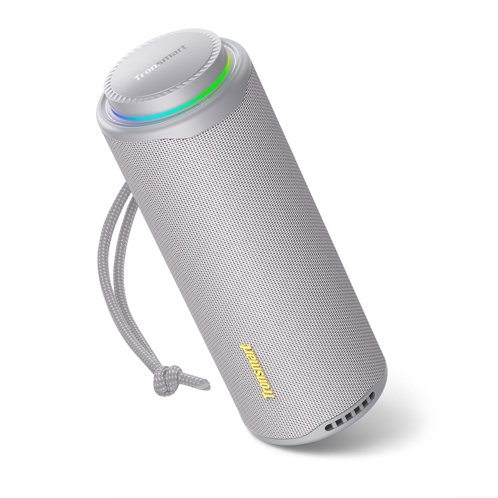 Tronsmart T8 Portable Bluetooth 5.3 Speaker, 40W 360° Surround Deep Bass, TWS, Custom EQ & RGB, IPX7 Waterproof, 18H for Outdoor - Black