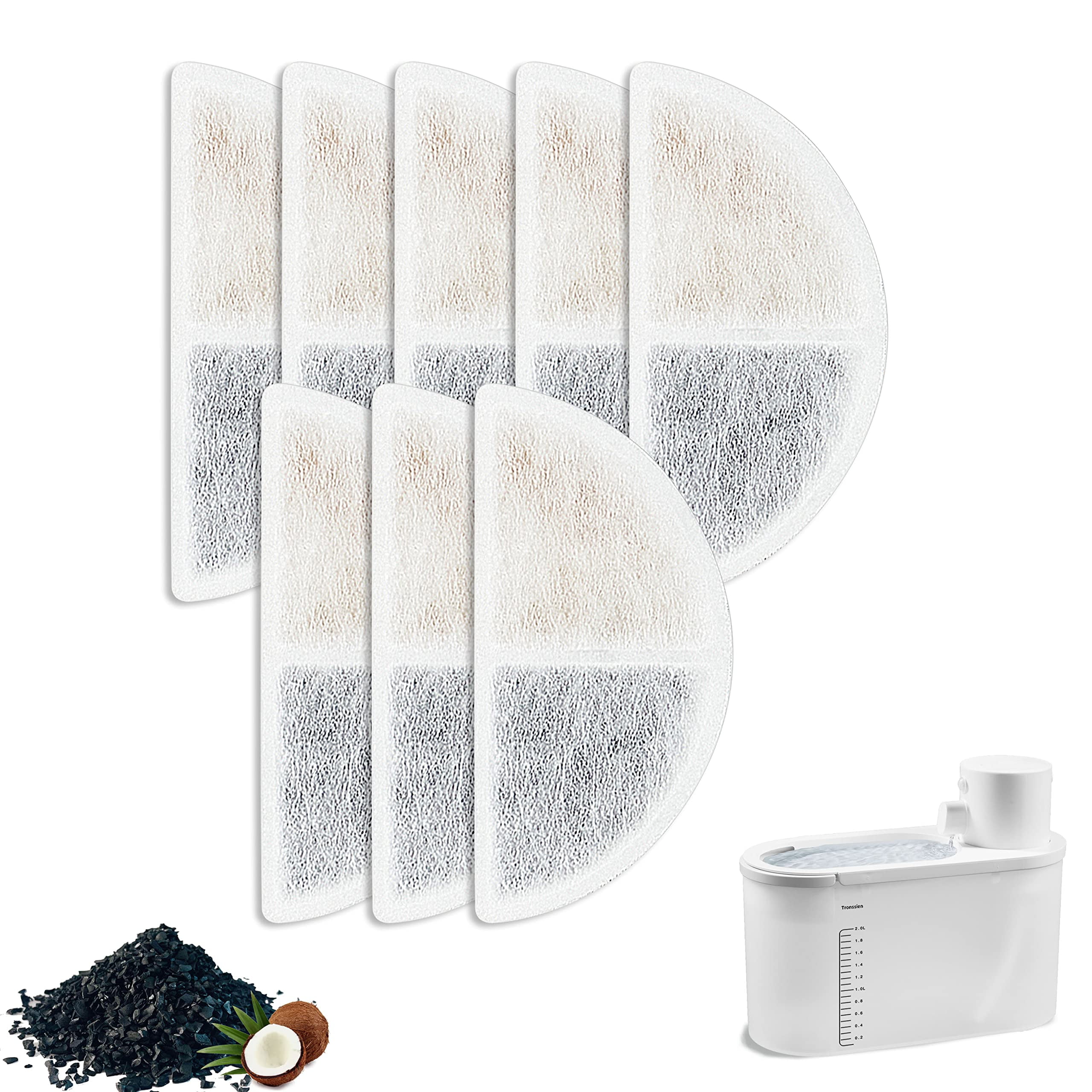 Tronssien Cat Water Fountain Replacement Filter, Pet Fountain Filter 3