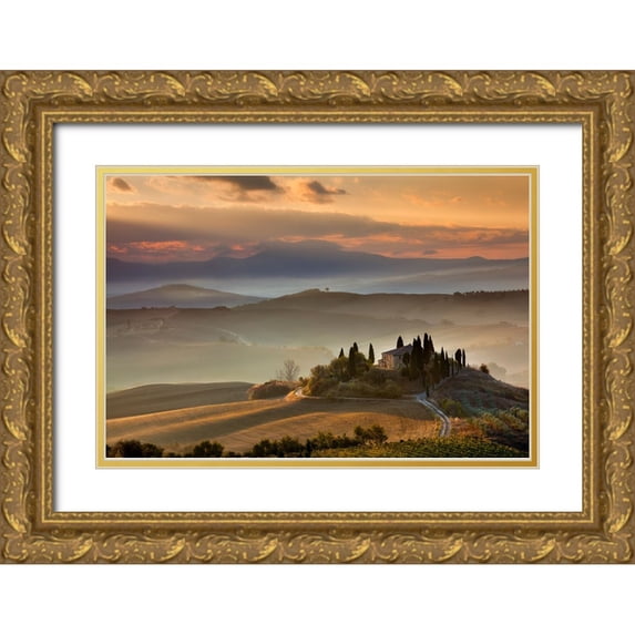 Tronto, Mauro 18x13 Gold Ornate Wood Framed with Double Matting Museum Art Print Titled - The Count Of Tuscany
