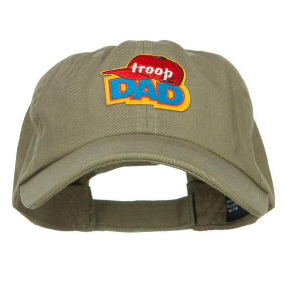 Troop Dad Patched Low Pet Spun Cap - Olive OSFM