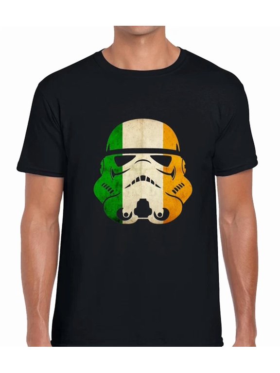 Trooper Helmet Ireland Flag Irish Fan Patriot Cool T-Shirt