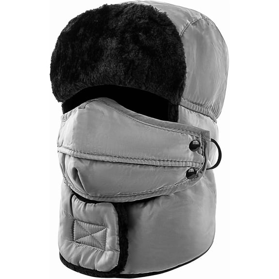 Trooper Trapper Hat,Winter Ski Hat with Winter Ear Flap and Ski Windproof Mask