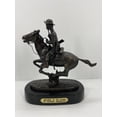 thumbnail image 1 of Trooper of the Plains Solid Bronze Sculpture Statue By Frederic Remington medium Size 12"H x 13"L x 5.5"W, 1 of 6