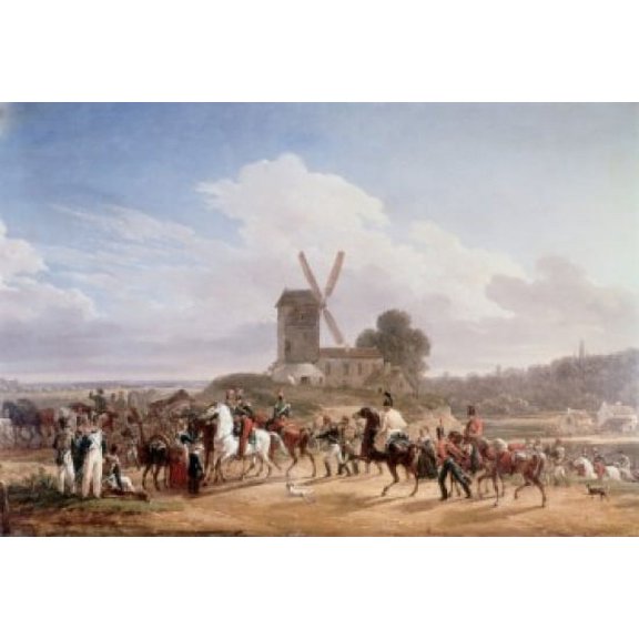 Troops Returning From Battle Fontaines(- ) Canvas Art - (18 x 24)