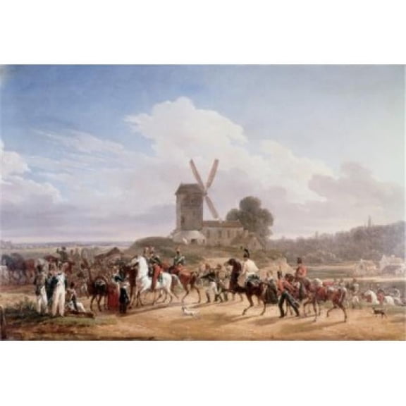 Troops Returning From Battle Fontaines-Poster Print - 18 x 24 in.