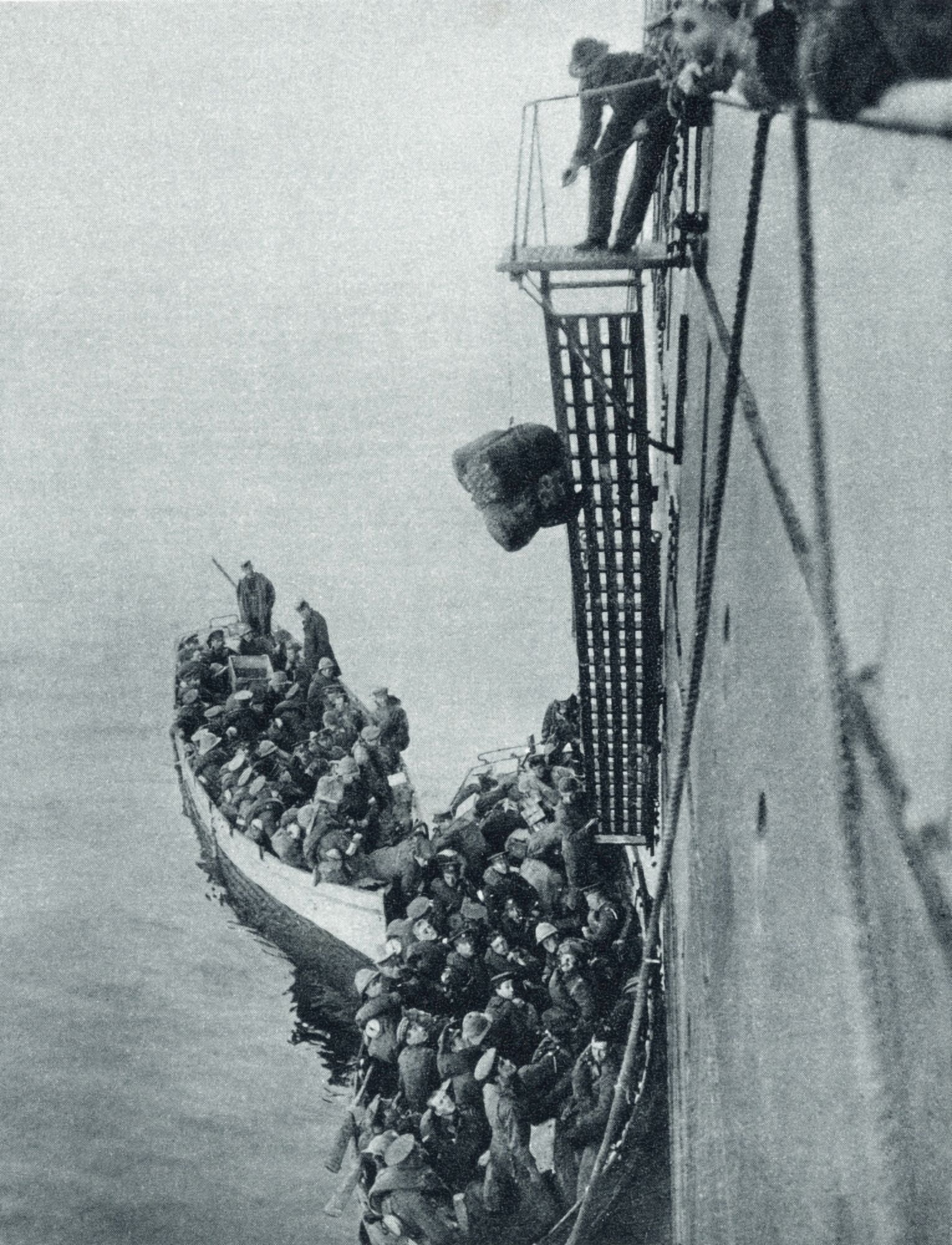 Troops And Stores Being Landed In Gallipoli From A British Ship During World War I From The Illustrated War News 1915 Canvas Art - Ken Welsh Design Pics (12 x 16)