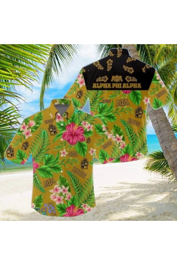 Tropcial Alpha Phi Alpha Hawaiian Shirt For Men And Women