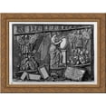 thumbnail image 1 of Trophies of the Dacians, Sarmatians and other peoples of the allies in the band and carved into the pedestal of Trajan column 24x20 Gold Ornate Wood Framed Canvas Art by Piranesi, Giovanni Battista, 1 of 2