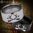 thumbnail image 1 of Trophy Antler and Arrows Tungsten Carbide Ring, 1 of 9