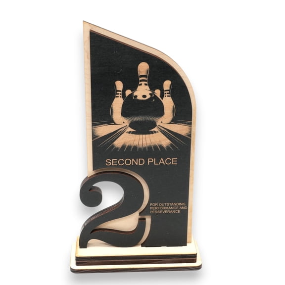 Trophy Award  - Bowling - 1st 2nd 3rd Place - 9x5 Inches