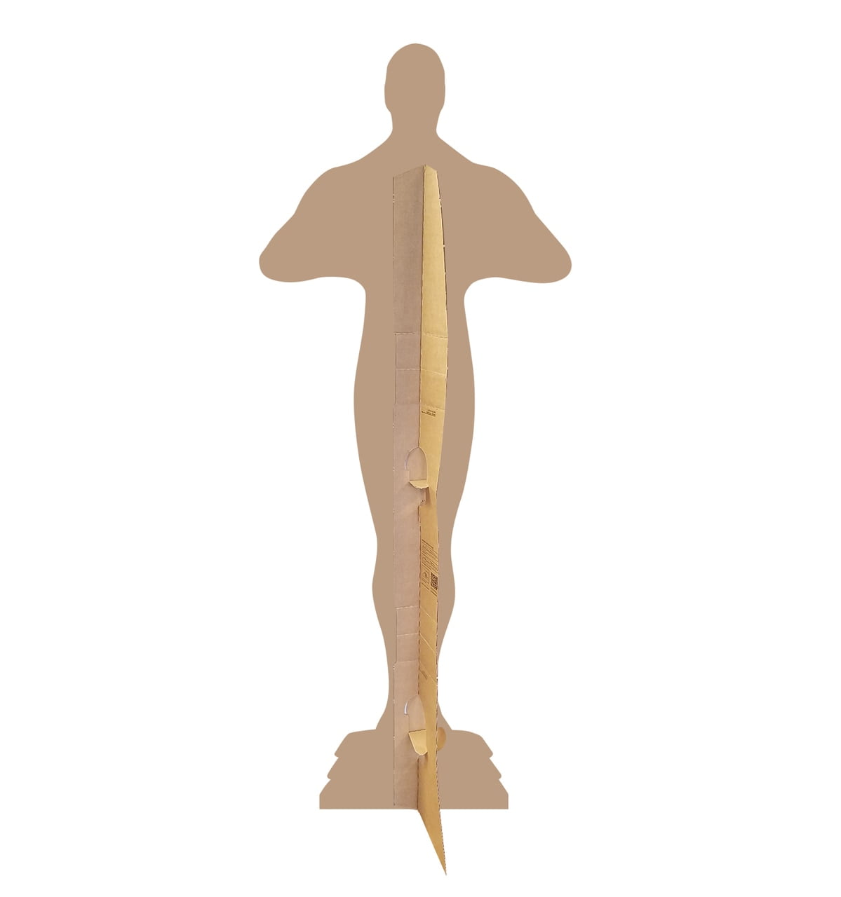 Golden Life-Size Trophy Award Cardboard Standup