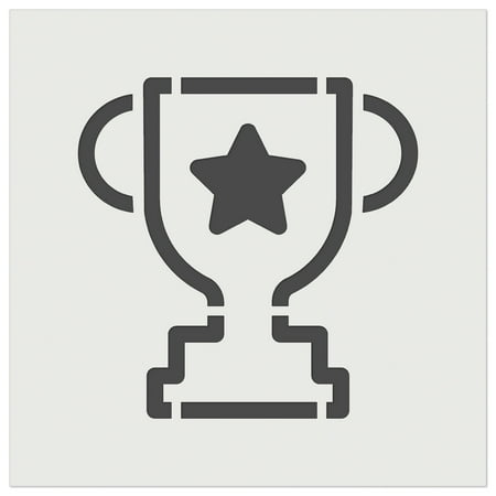 Trophy Award Outline with Star DIY Cookie Wall Craft Stencil - 5.5 Inch