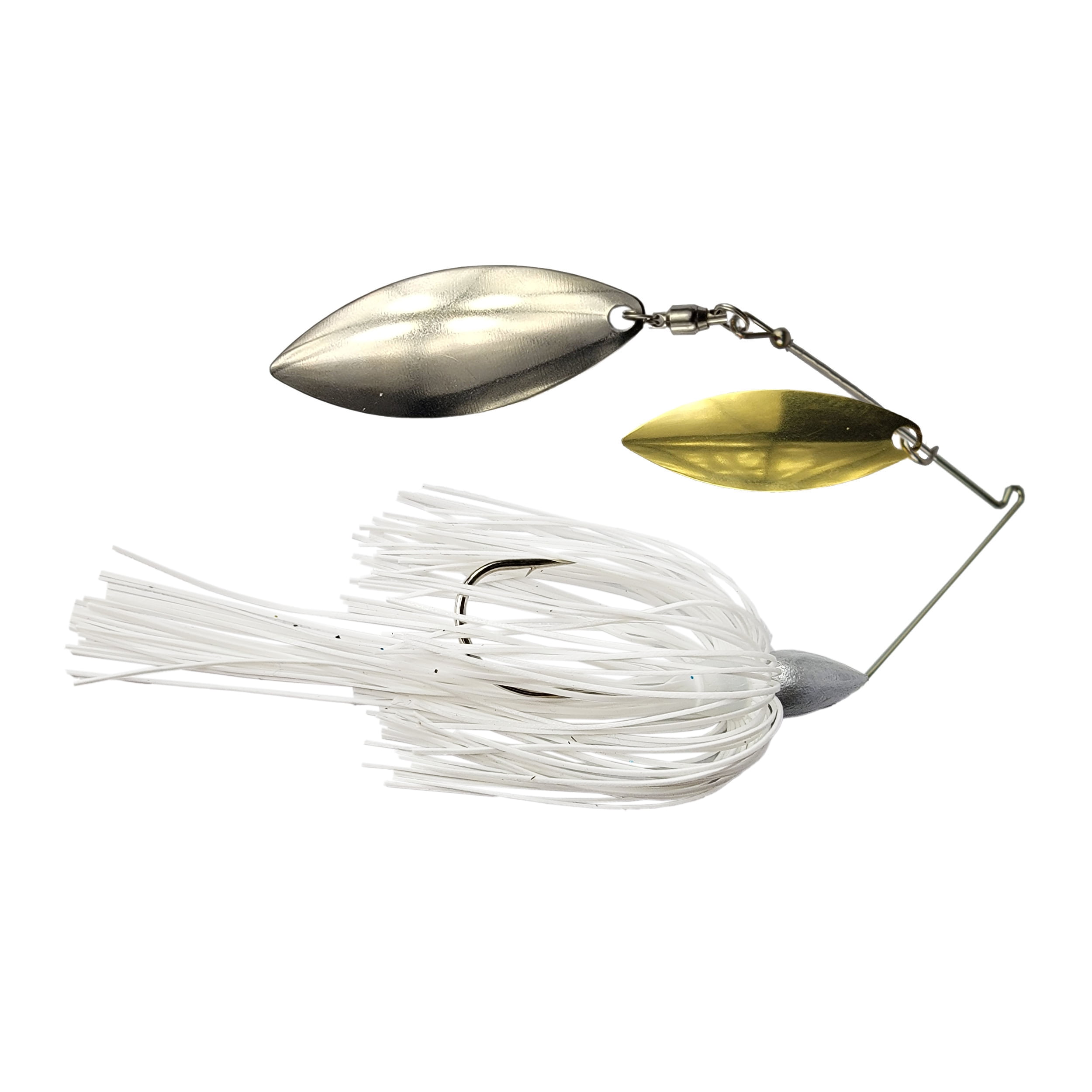 Trophy Bass Company CS-II Double Willow 3/4 Oz Spinnerbait, Nickel Spinner  Blades with Trailer, Trout, Walleye, Pike, or Bass Lures, Fishing Lures for  Freshwater or Saltwater, Chartreuse 