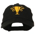 thumbnail image 1 of Trophy Cup Embroidered Low Profile Washed Cap - Black OSFM, 1 of 5