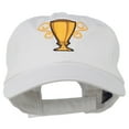 thumbnail image 1 of Trophy Cup Embroidered Low Profile Washed Cap - White OSFM, 1 of 5