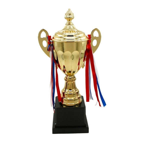 Trophy Cup Staff Reward Tournament Sturdy Metal Plastic for Kids Adults Football Match Ceremonies