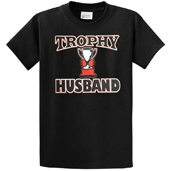 Trophy Husband Best Hubby Funny Short Sleeve T-shirt-Banana-Large