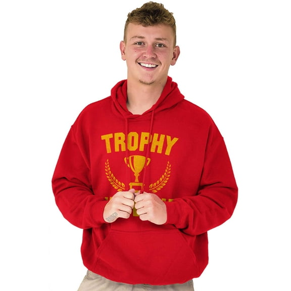 Trophy Husband Best Partner Hubby Hoodie Hooded Sweatshirt Men Brisco Brands S