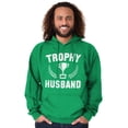 thumbnail image 1 of Trophy Husband Best Partner Hubby Hoodie Hooded Sweatshirt Men Brisco Brands S, 1 of 6