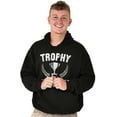 thumbnail image 1 of Trophy Husband Best Partner Hubby Hoodie Hooded Sweatshirt Men Brisco Brands X, 1 of 6