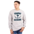 thumbnail image 1 of Trophy Husband Best Partner Hubby Men's Long Sleeve Tee T Shirt Brisco Brands S, 1 of 6