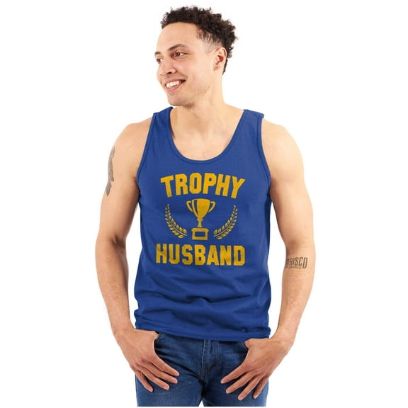 Trophy Husband Best Partner Hubby Tank Top Sleeveless Tee Men Brisco Brands X