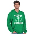 thumbnail image 1 of Trophy Husband Best Partner Hubby Zip Hoodie Sweatshirt Men Brisco Brands S, 1 of 6