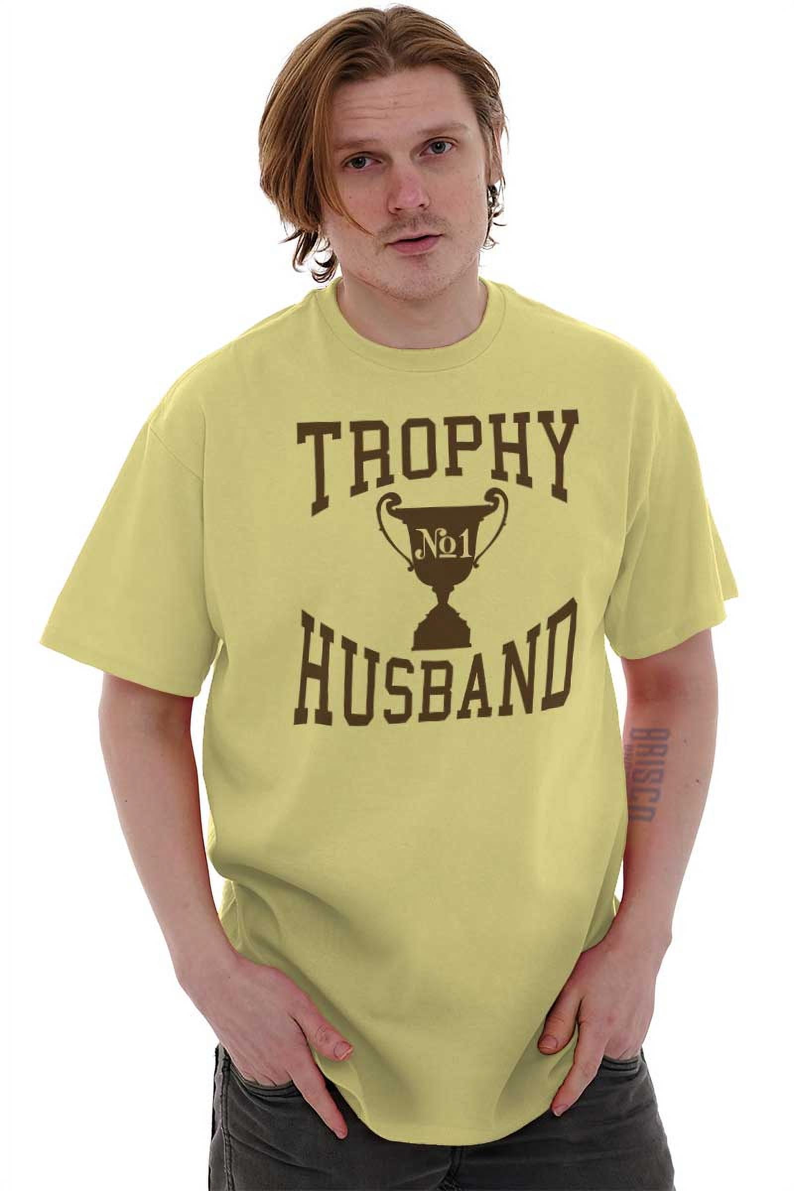 Trophy Husband No. 1 Hubby Award Men Big & Tall Graphic Tee Brisco ...