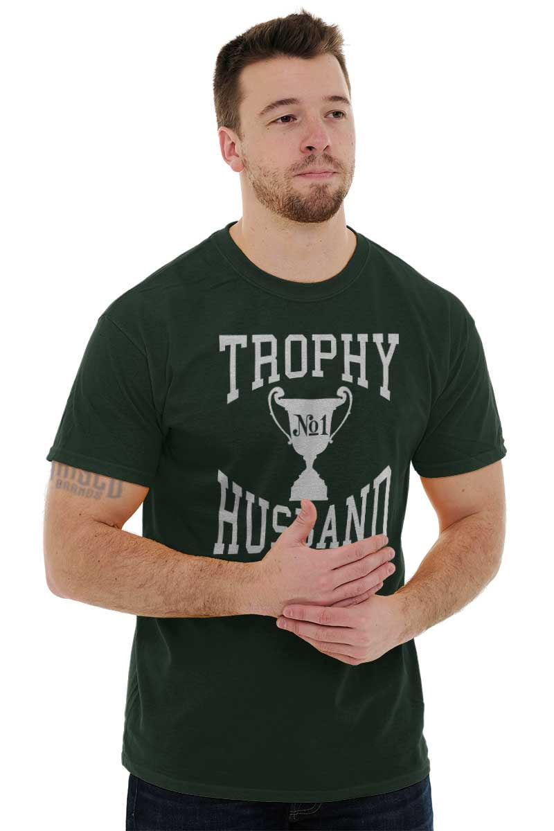 Trophy Husband No. 1 Hubby Award Men's Graphic T Shirt Tees Brisco ...