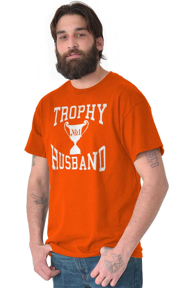 Trophy Husband No. 1 Hubby Award Men's Graphic T Shirt Tees Brisco ...