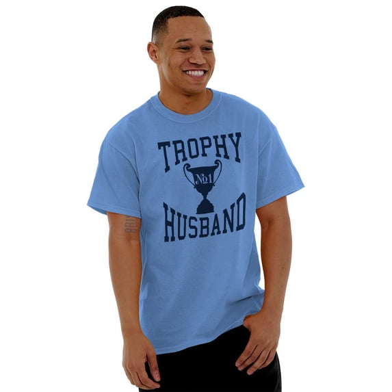 Trophy Husband No. 1 Hubby Award Mens Graphic T Shirt Tees Brisco Brands